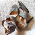 C hristaino Siriano Product,Silver Heel Sandal,Size 39