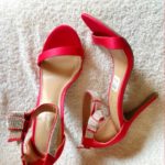Christiano Siriano Shoe,Red Colour,Heel Sandal,Size 38.