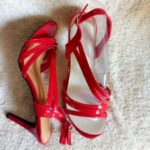 Rouge Product,Tomato Red Colour Heels Sandal,size 40